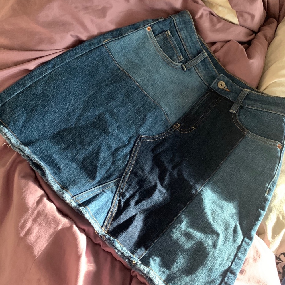Arizona Colorblock jean skirt - Picture 8 of 8